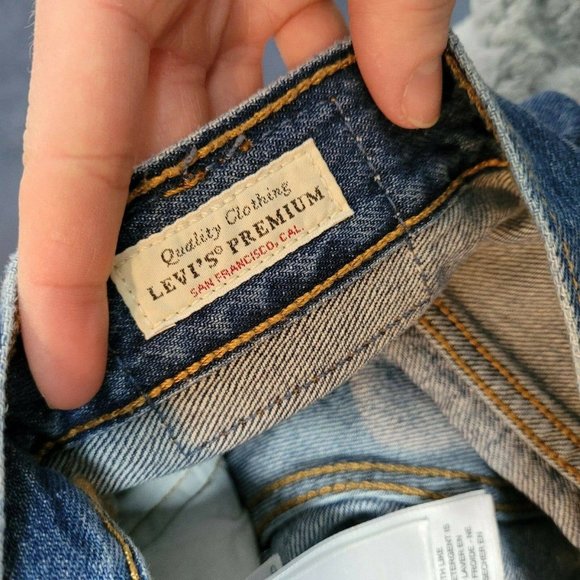 SALE 5/$25 Levi's Womens 501 High Rise Button Fly Skinny Jeans Medium Wash Blue - Picture 9 of 12